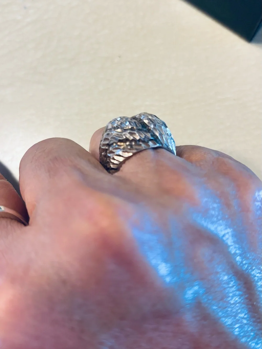 Silver  Statement Ring - Size 6
